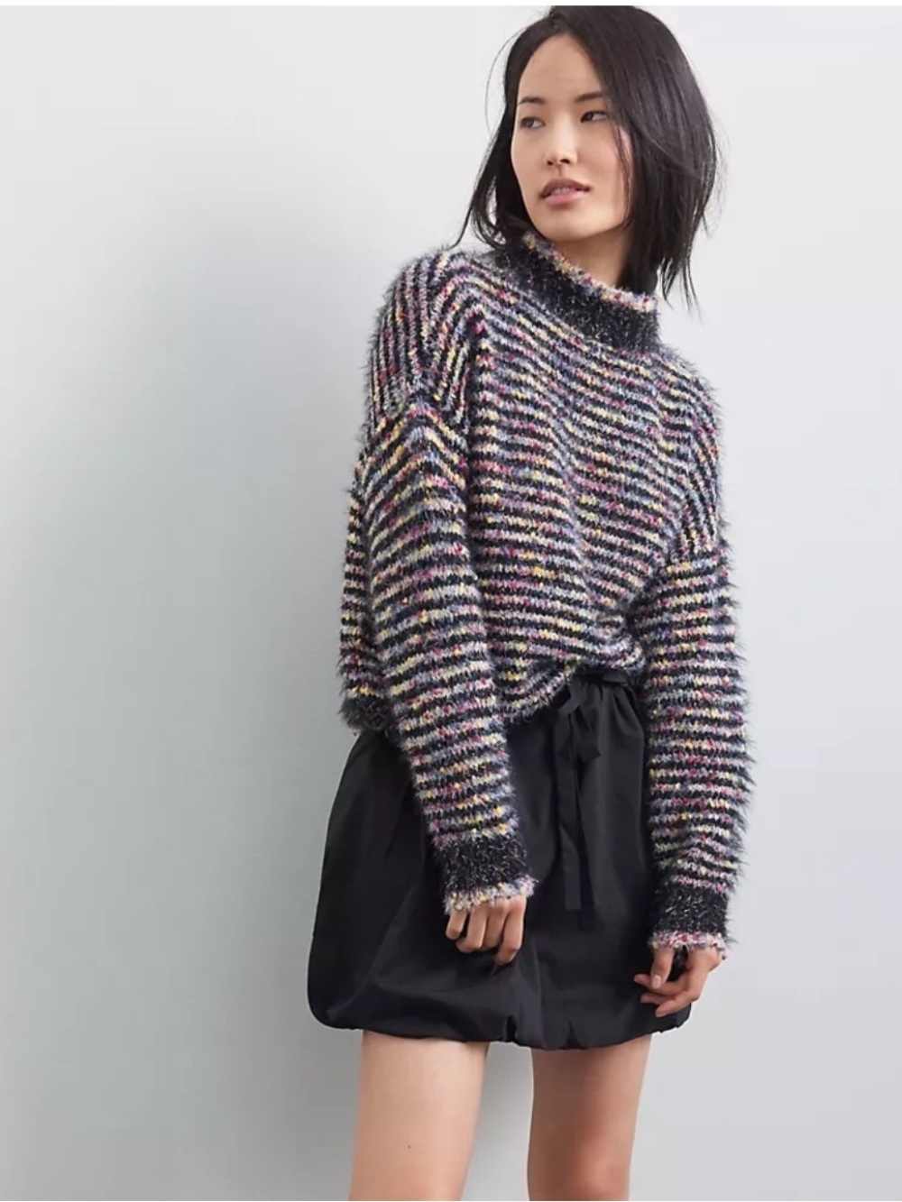 Sunday in Brooklyn black bubble mini skirt